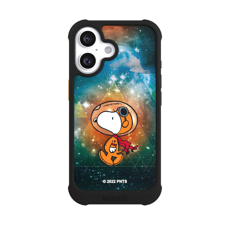 iPhone 16 NIVOmax Snoopy Weltraumreisender Grün