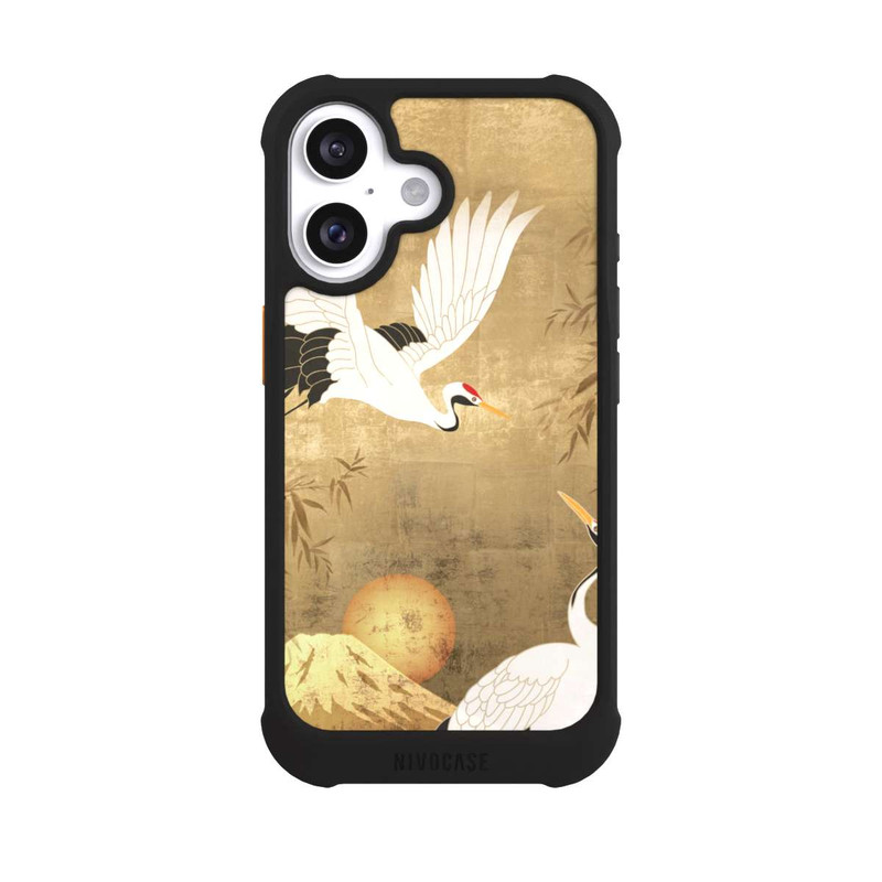 iPhone 16 NIVOmax Kraniche Gold Japan 1