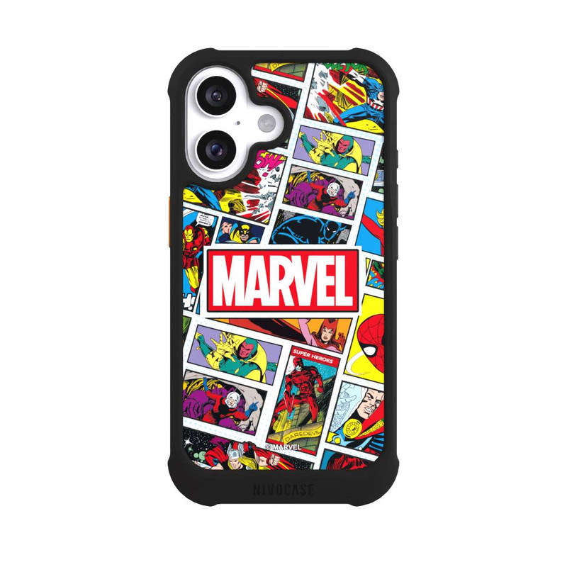 iPhone 16 NIVOmax Marvel Comic Pattern