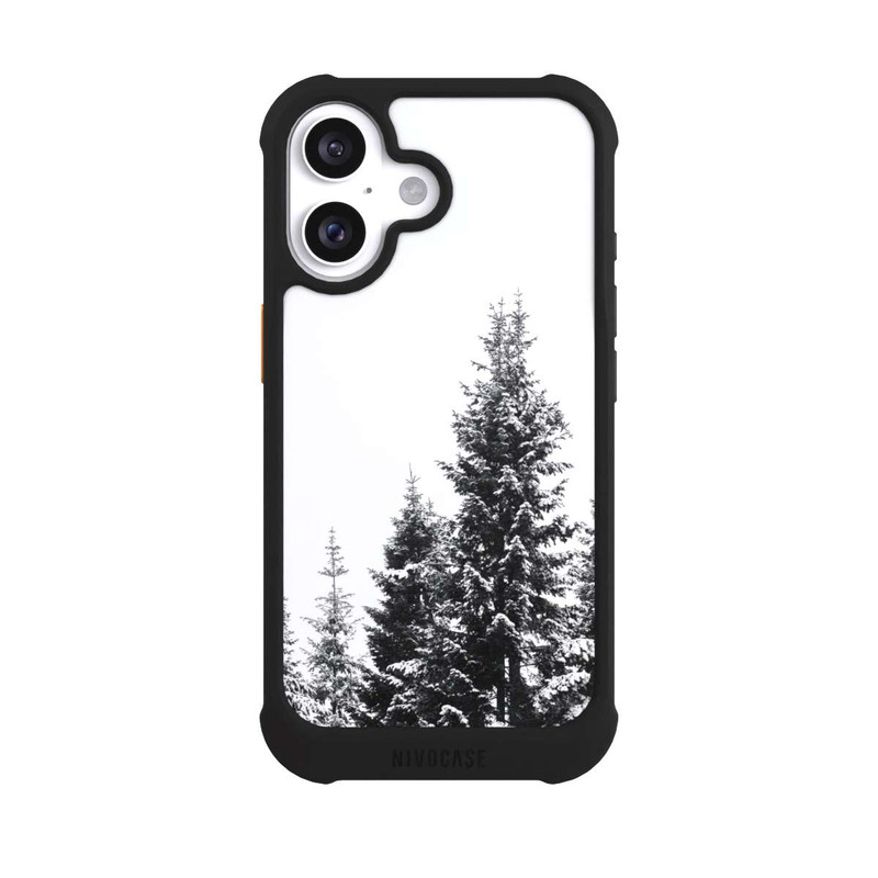 iPhone 16 NIVOmax Schneebedeckte Tannen