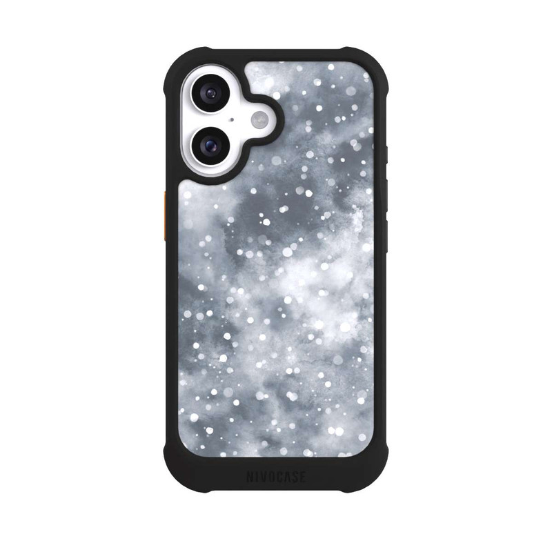 iPhone 16 NIVOmax Abstrakter Winterschneehimmel