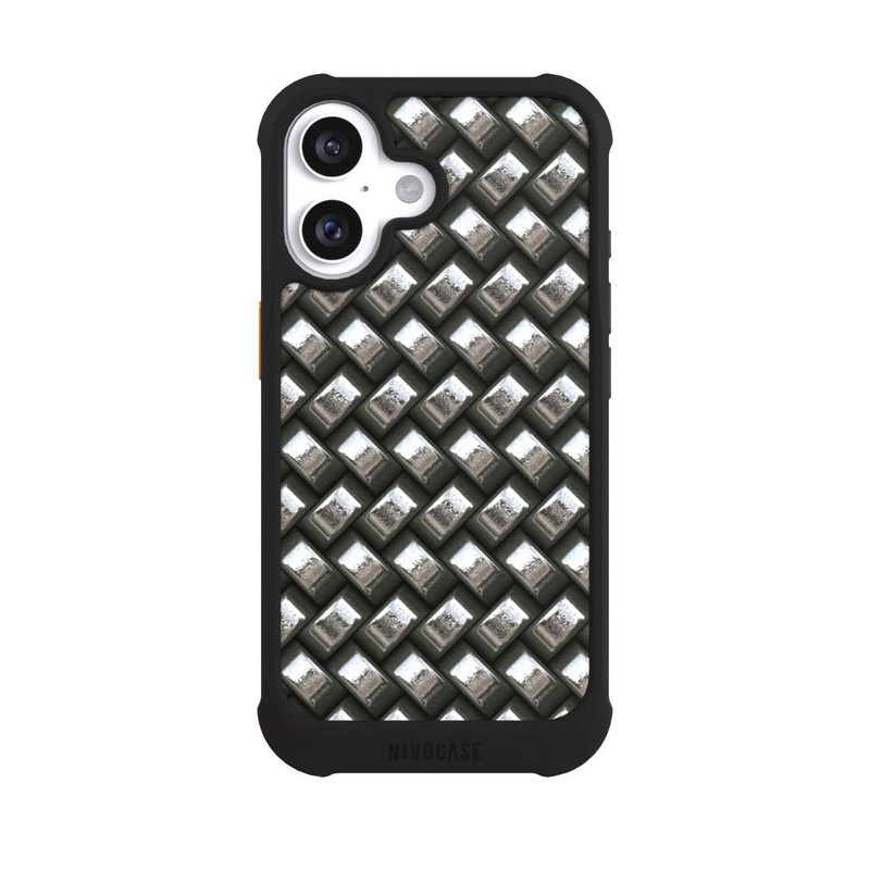 iPhone 16 NIVOmax Glamour Silver Metal
