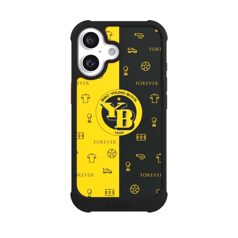 iPhone 16 NIVOmax BSC YB Gelb Schwarz Muster