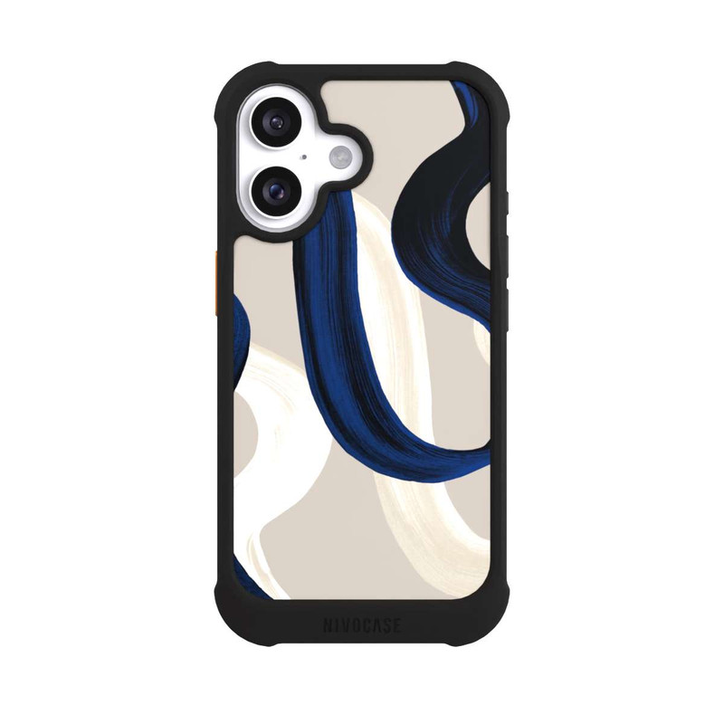 iPhone 16 NIVOmax Abstrakte Pinselstriche 80