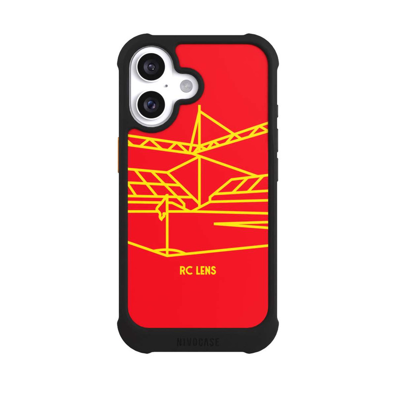 iPhone 16 NIVOmax RC Lens Line Art Stadium Groß