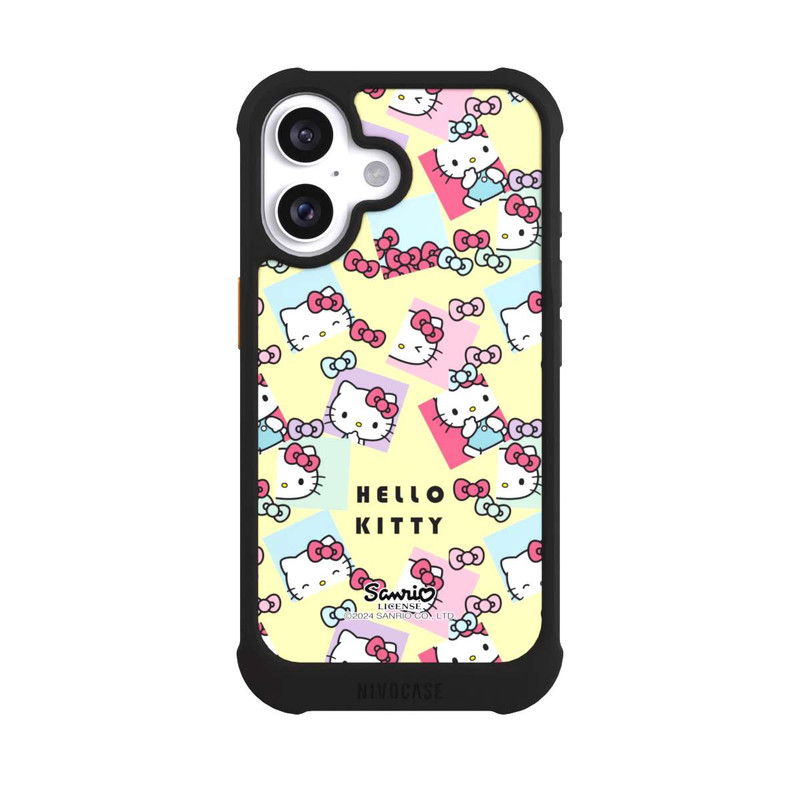 iPhone 16 NIVOmax Hello Kitty Pastellmuster