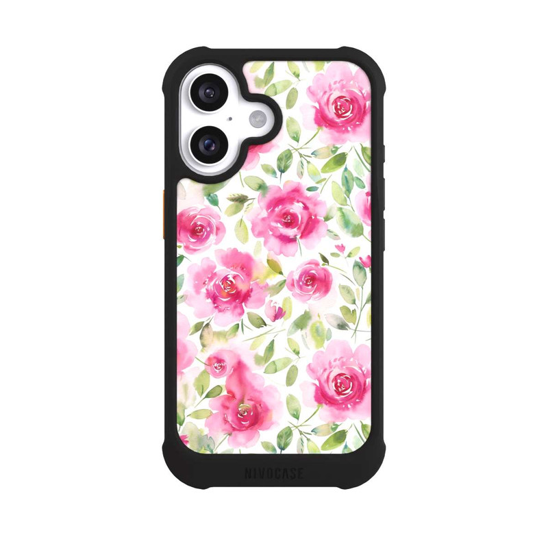 iPhone 16 NIVOmax Aquarell Frische Rosen