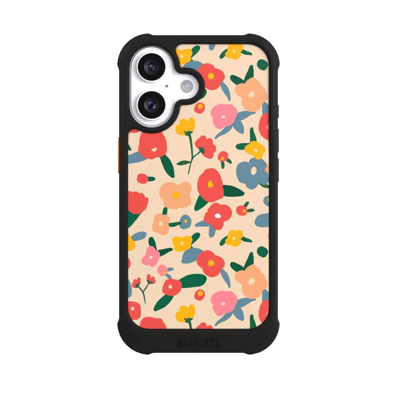iPhone 16 NIVOmax Retro Bold Scandi Flowers