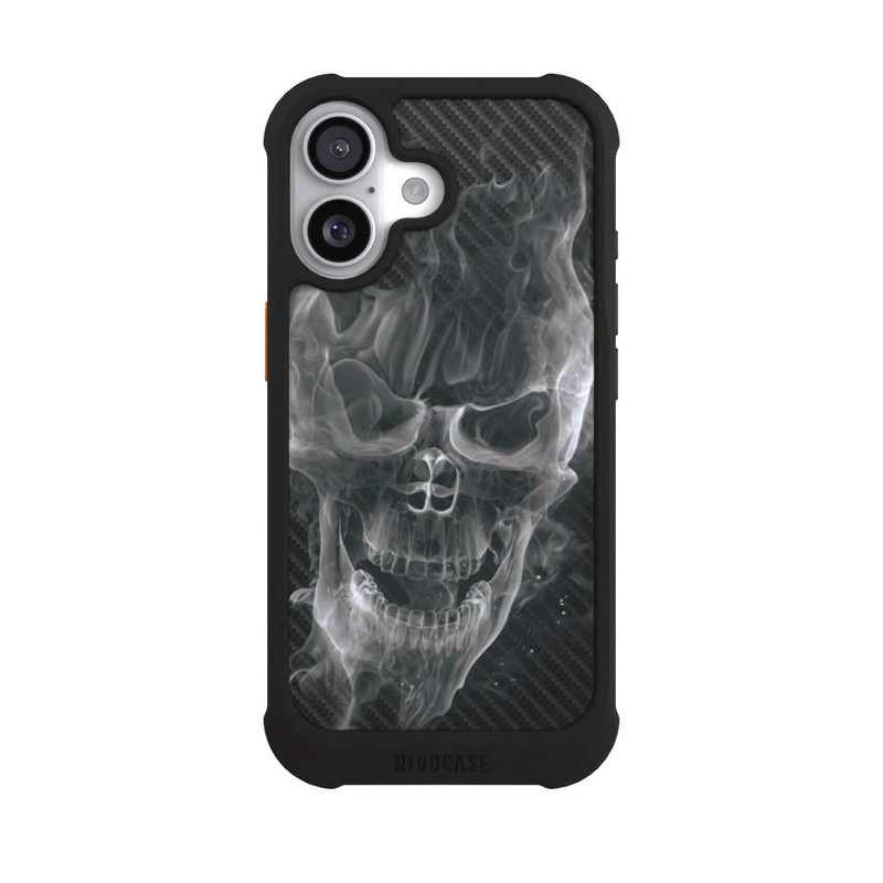 iPhone 17 NIVOmax Smoke Skull Carbon