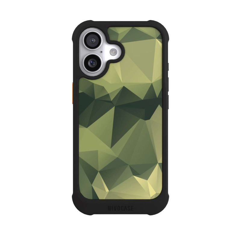 iPhone 17 NIVOmax Polygonales Camouflage