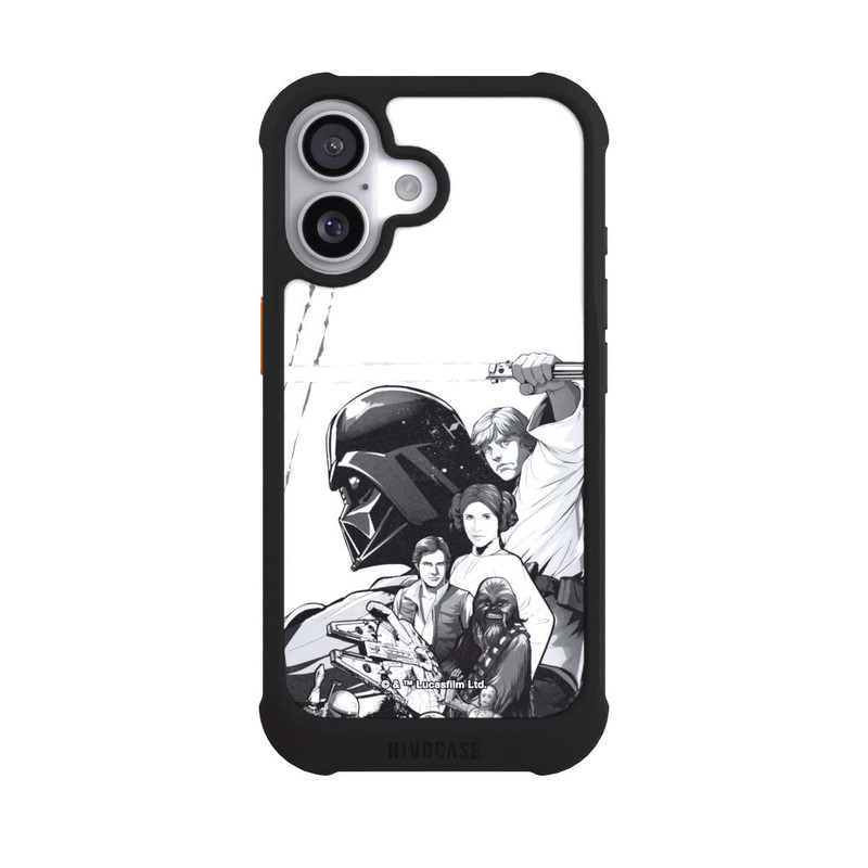 iPhone 17 NIVOmax Star Wars Characters - Black and White