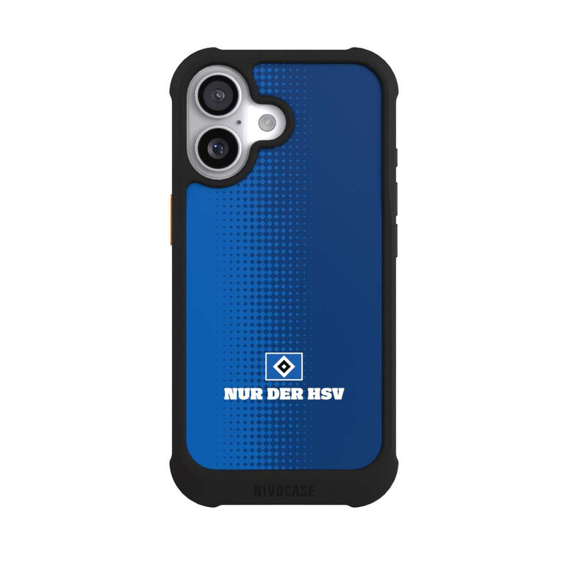 iPhone 17 NIVOmax Nur der HSV - Rautenraster Blau