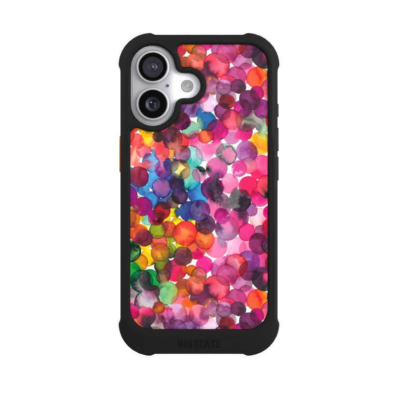 iPhone 17 NIVOmax Points aquarelle superposés