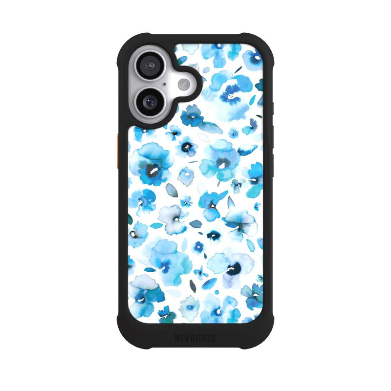 iPhone 17 NIVOmax Blue Tropical Flowers