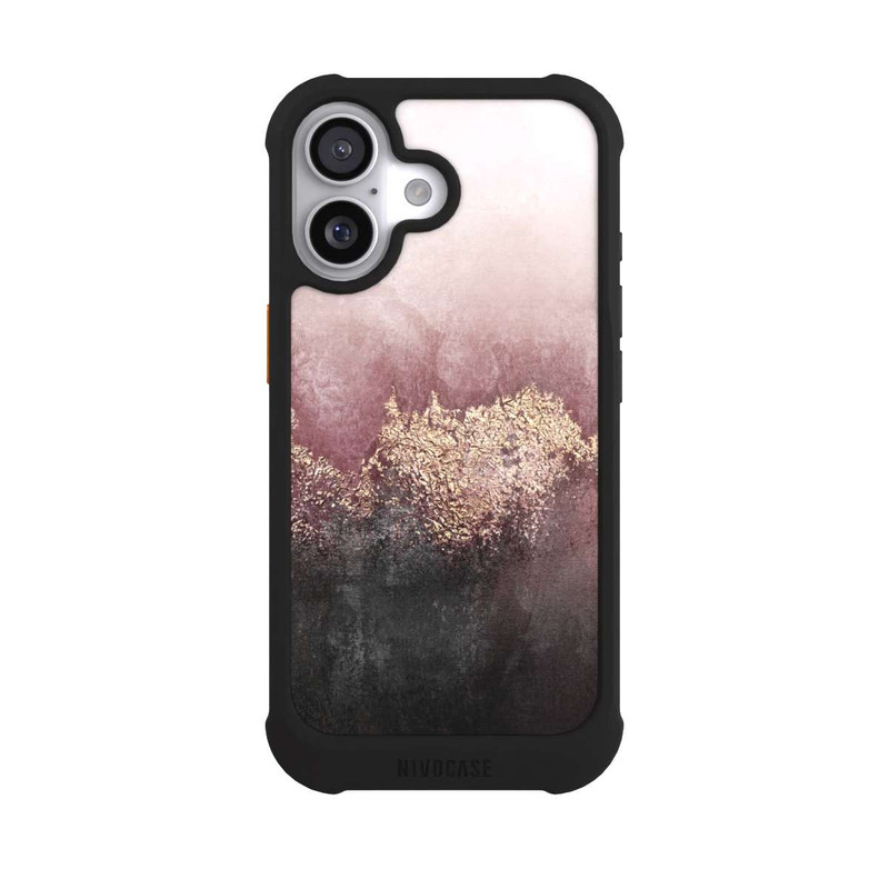 iPhone 17 NIVOmax Rosa Himmelsstaub Golddruck