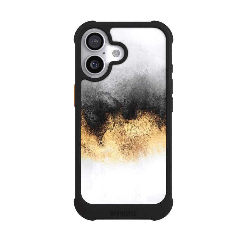 iPhone 17 NIVOmax Gris Ciel Poussière Or Imprimé