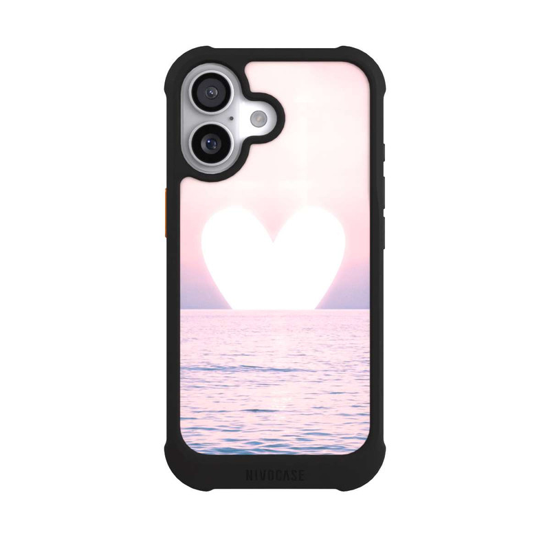 iPhone 17 NIVOmax Herz-Sonnenuntergang