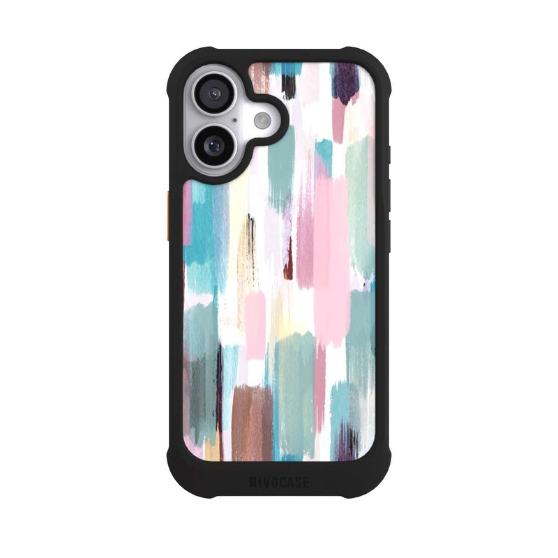 iPhone 17 NIVOmax Abstrakte Pinselstriche in Pastelltönen