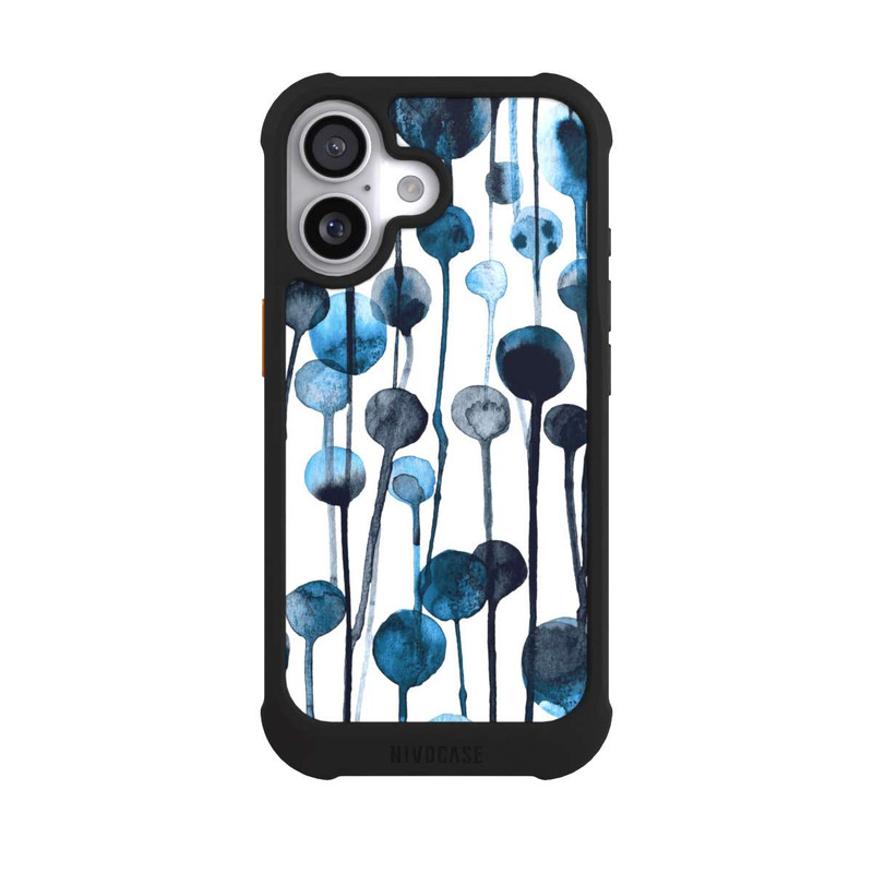 iPhone 17 NIVOmax Tropfende Punkte blau
