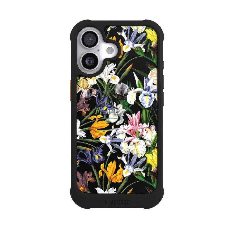 iPhone 17 NIVOmax Fond d'écran de fleurs sauvages sombres