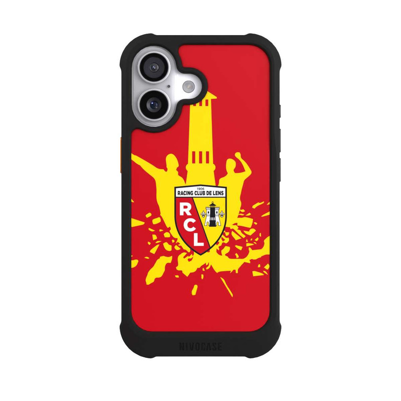 iPhone 17 NIVOmax RC Lens Tour jaune sur rouge