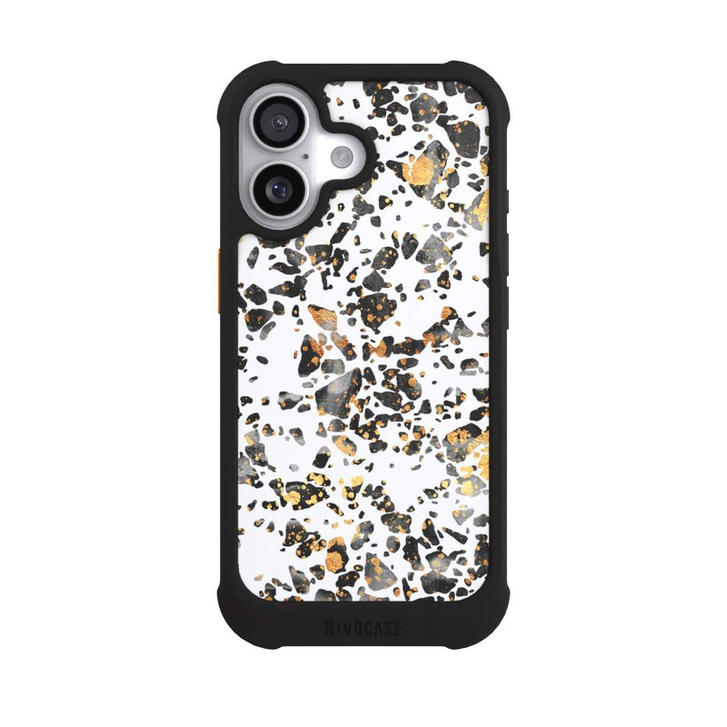 iPhone 17 NIVOmax Gold Speckled Terrazzo