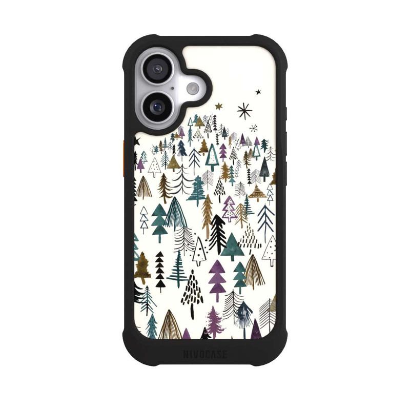 iPhone 17 NIVOmax Bergbäume Wald Lila