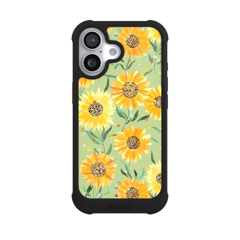 iPhone 17 NIVOmax Sonnenblumen grün