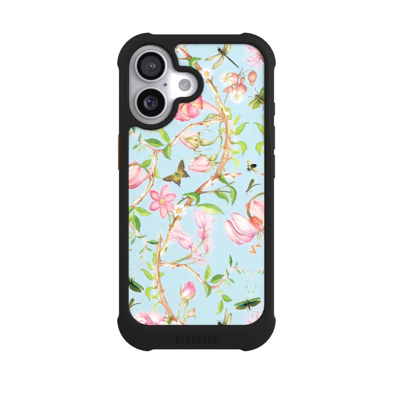 iPhone 17 NIVOmax Vintage Botanic Flowers Blue