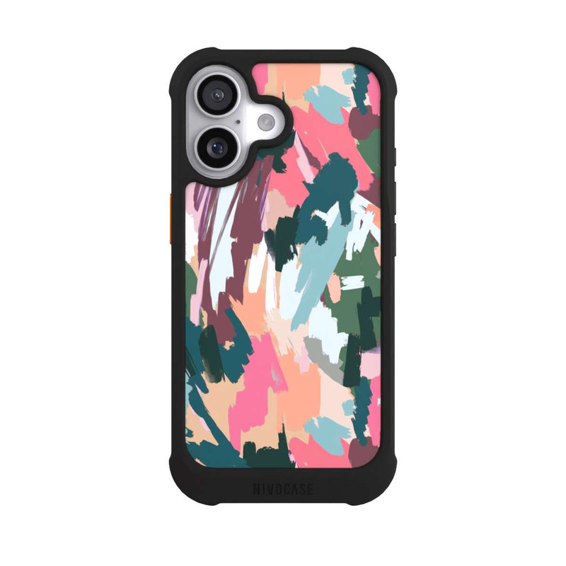 iPhone 17 NIVOmax Abstrait Artistique Texture Rose