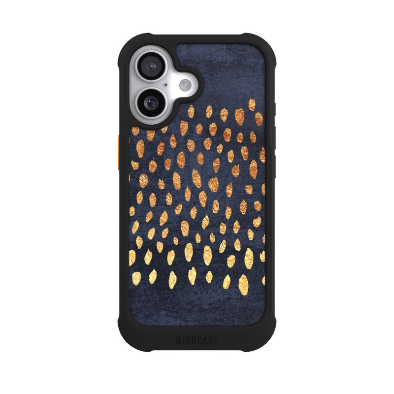 iPhone 17 NIVOmax Pattern Play-Gold and Navy