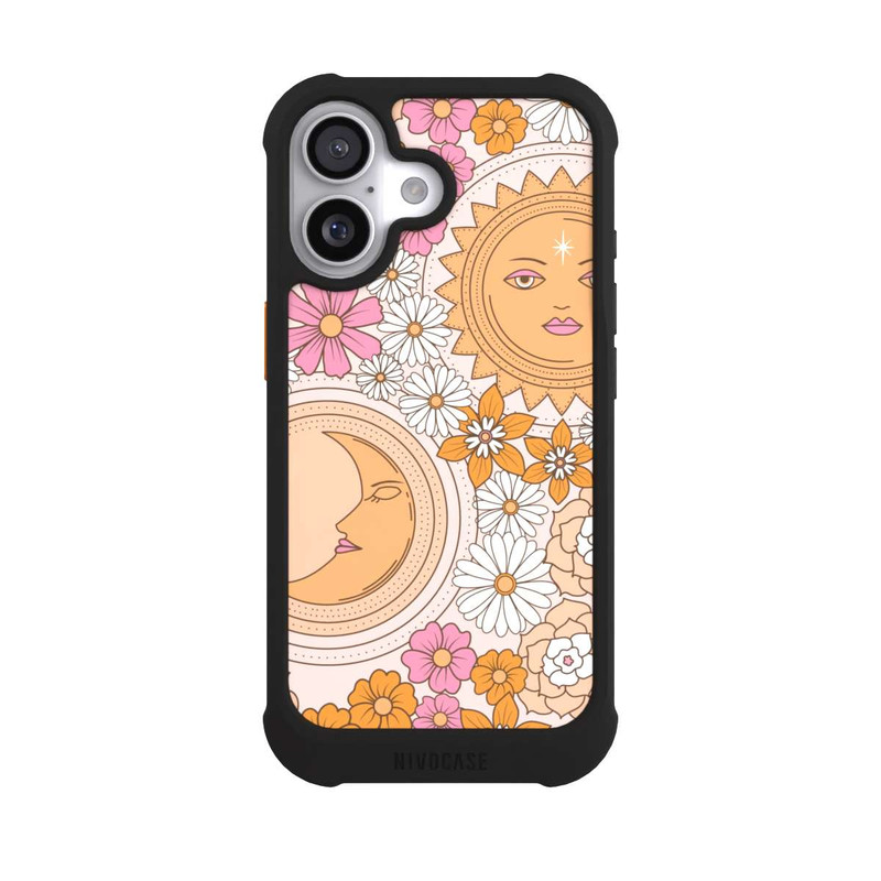 iPhone 17 NIVOmax Mond-Sonne-Blumen