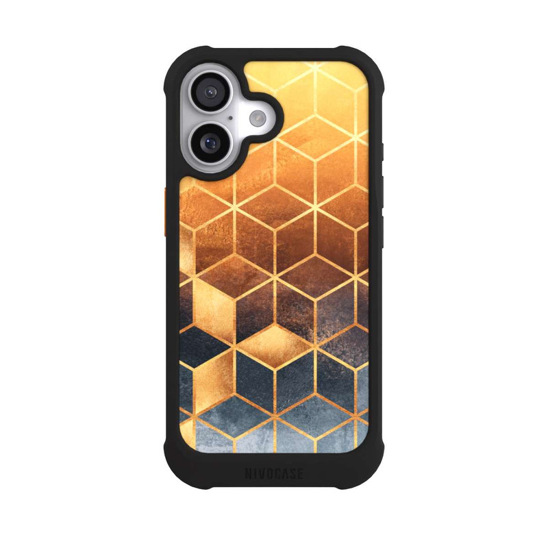 iPhone 17 NIVOmax Cubes Dorés