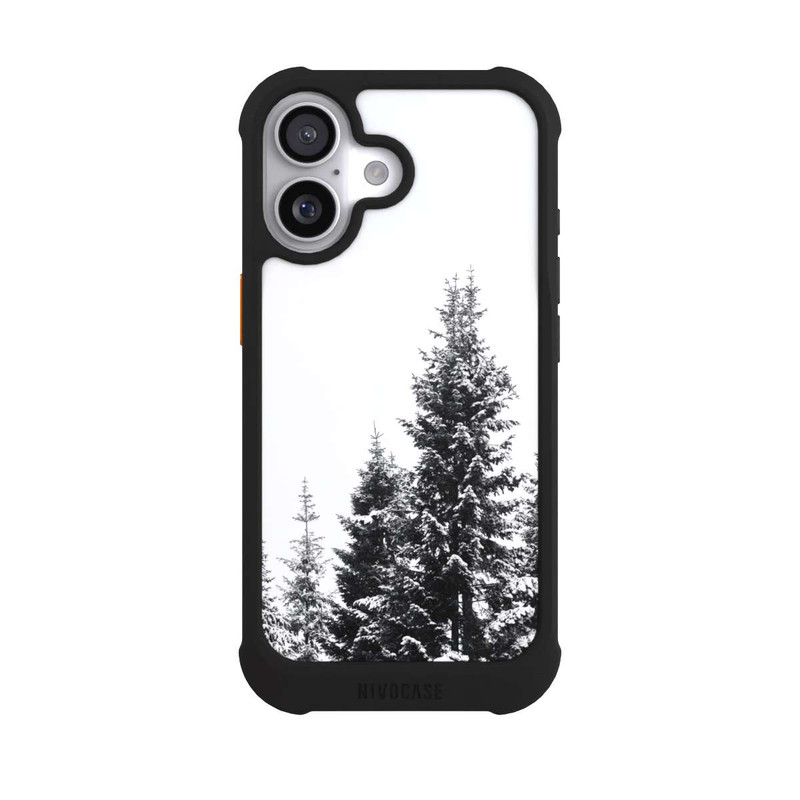 iPhone 17 NIVOmax Schneebedeckte Tannen