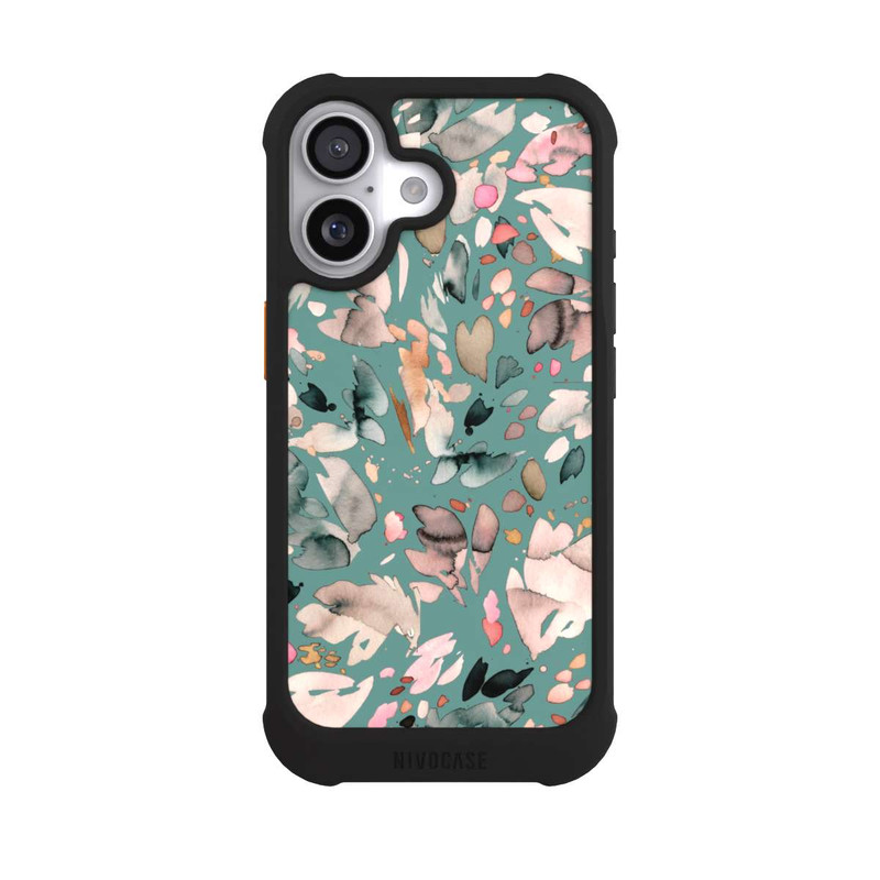 iPhone 17 NIVOmax Abstract Flowers Petals Green