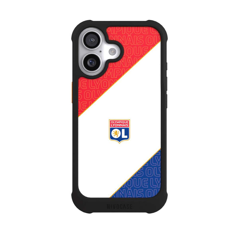 iPhone 17 NIVOmax Logo OL rouge et bleu