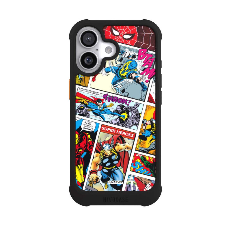 iPhone 17 NIVOmax Marvel Retro Comic Blue