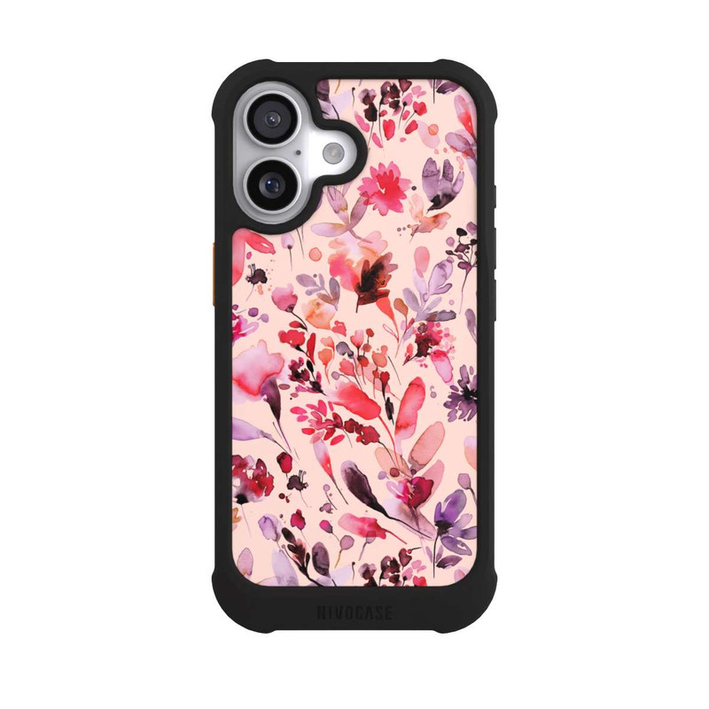 iPhone 17 NIVOmax Künstlerische Blumen Viva Magenta