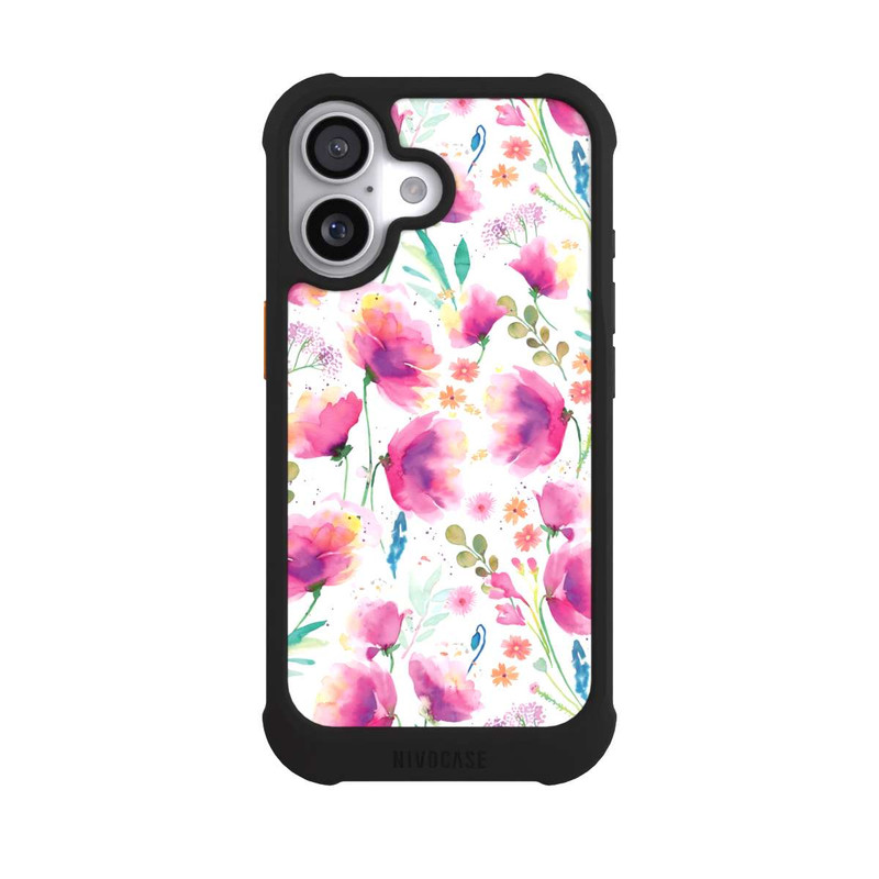 iPhone 17 NIVOmax Watercolor Abstract Poppies