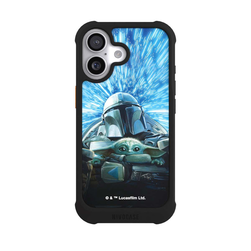 iPhone 17 NIVOmax Grogu and Mando Flying Blue
