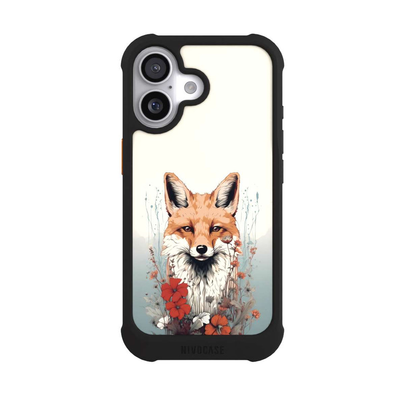 iPhone 17 NIVOmax  Fox with Flowers