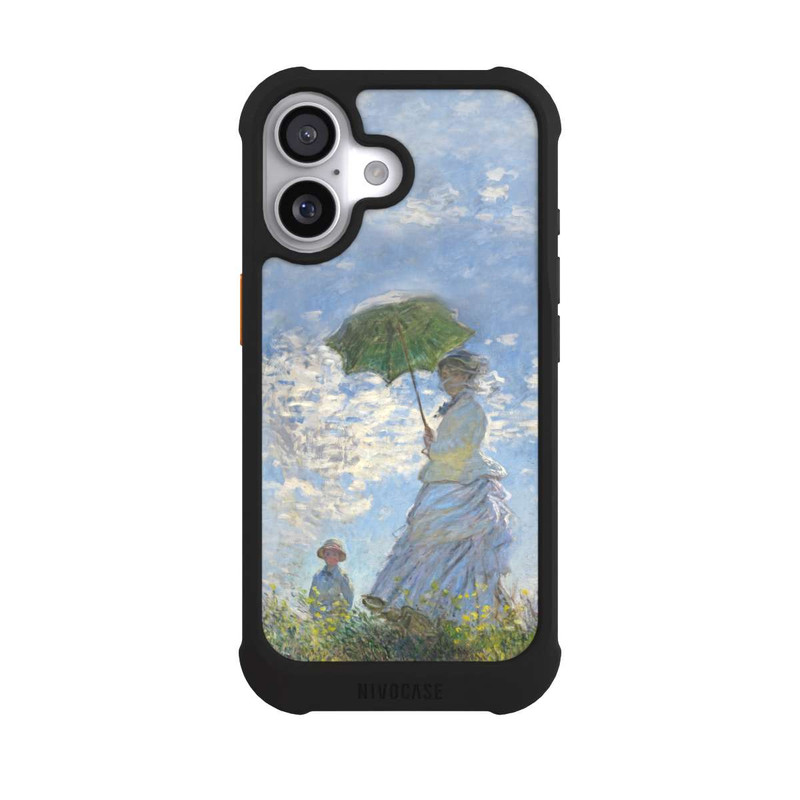 iPhone 17 NIVOmax Frau mit Sonnenschirm - Monet