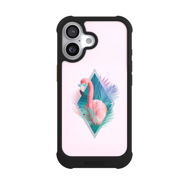 iPhone 17 NIVOmax Tropische Pflanzen Flamingo