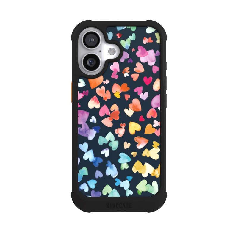 iPhone 17 NIVOmax Valentinstag Herzen Schwarz