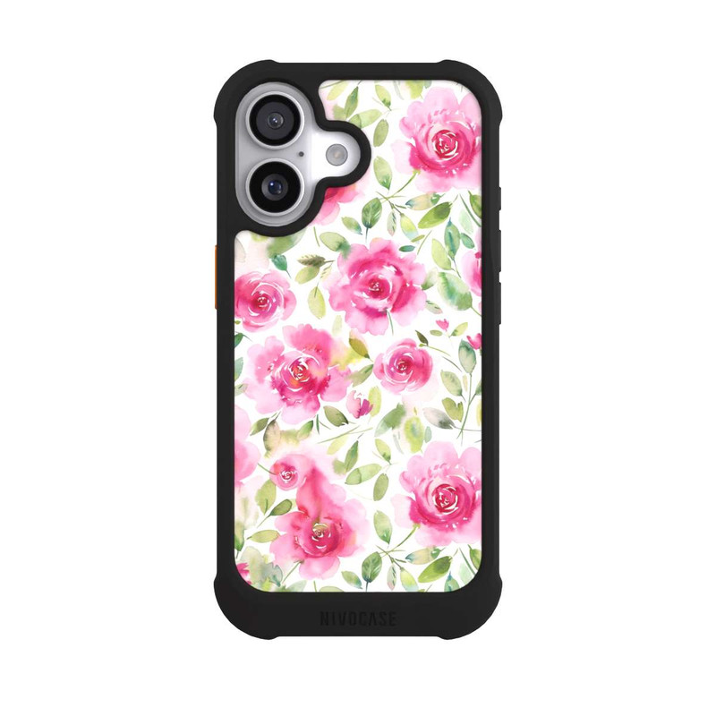 iPhone 17 NIVOmax Aquarelle de roses fraîches