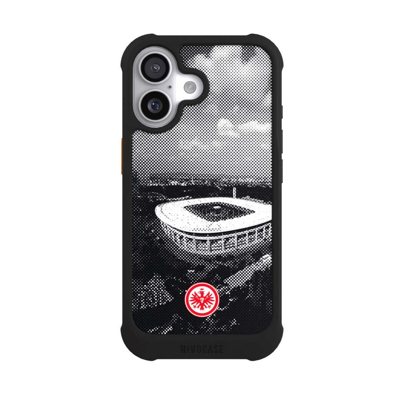 iPhone 17 NIVOmax SGE Stadion Schwarz Weiß