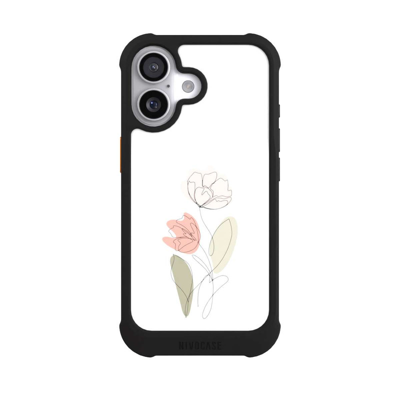 iPhone 17 NIVOmax Flower Line Art Green