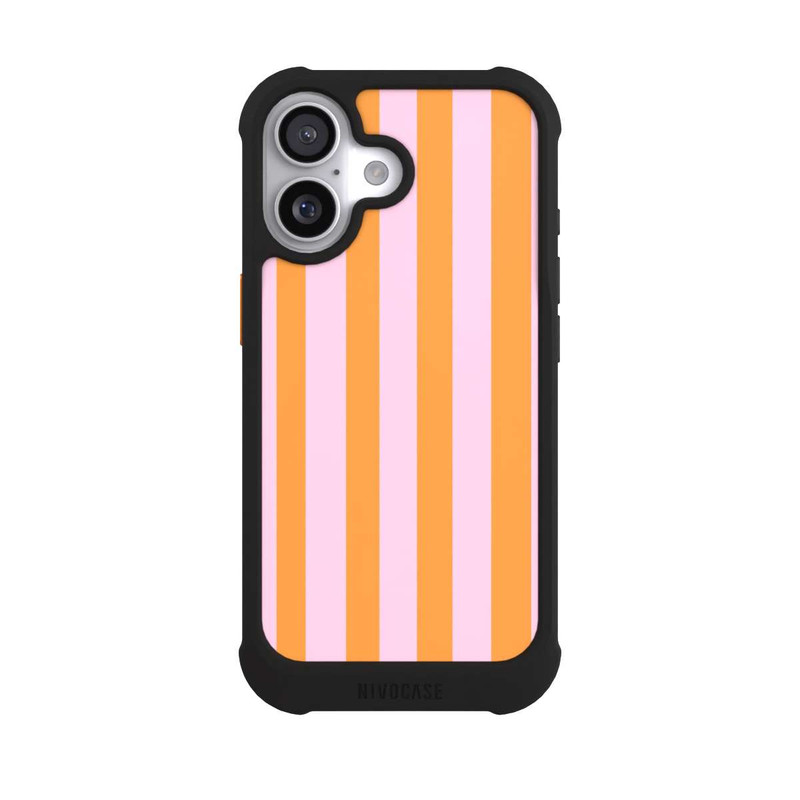 iPhone 17 NIVOmax Orange And Pink Stripes