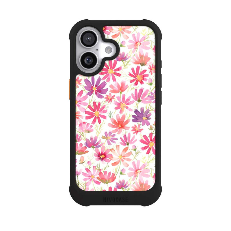 iPhone 17 NIVOmax Boho Cosmos Flowers Purple