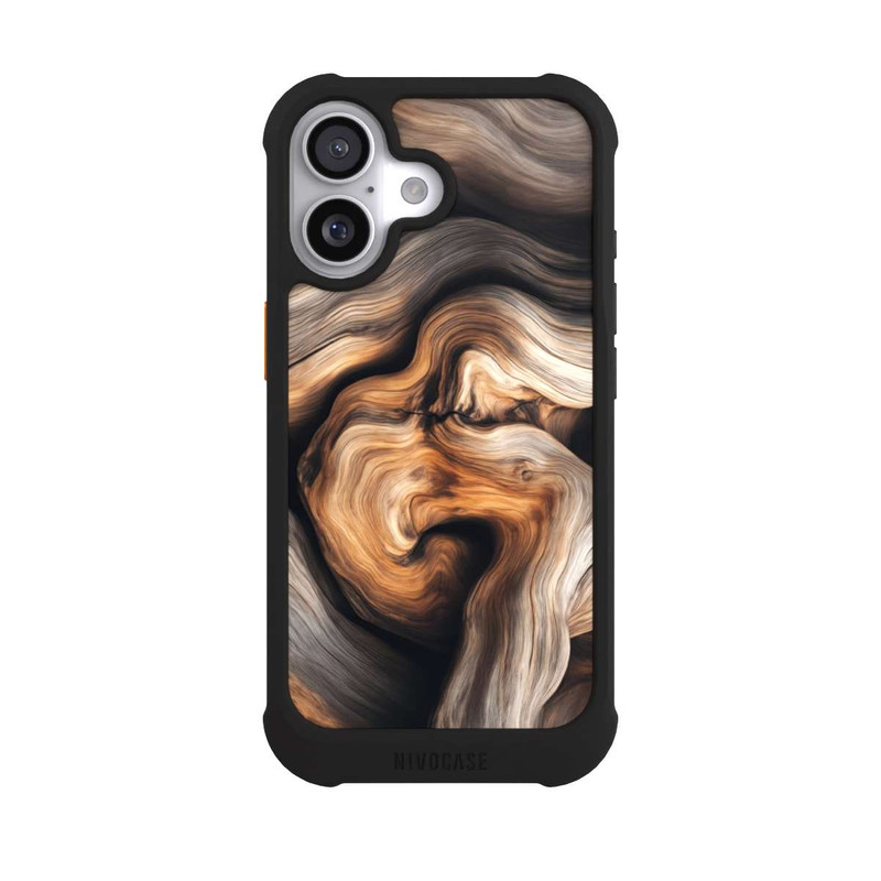 iPhone 17 NIVOmax Rustic Wood